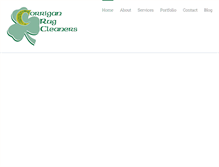 Tablet Screenshot of corriganrugcleaners.com